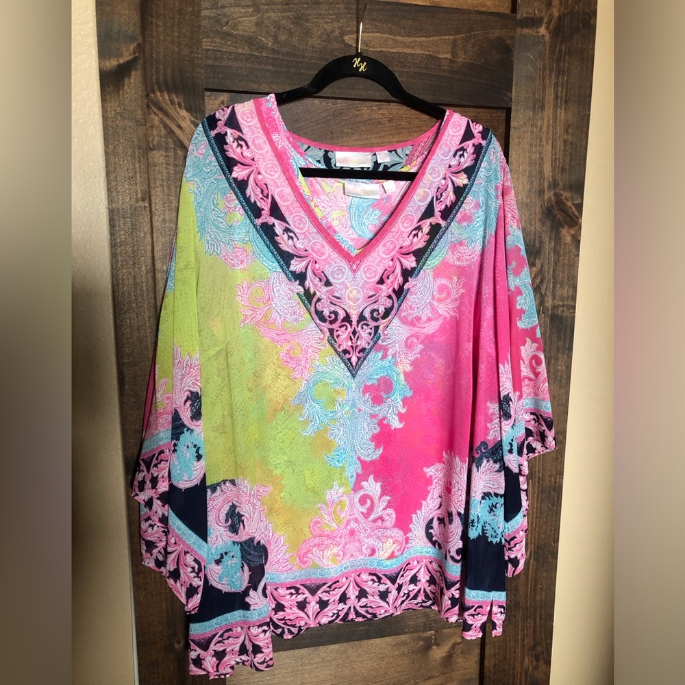 2 piece woven kimono tunic by Kim Gravel